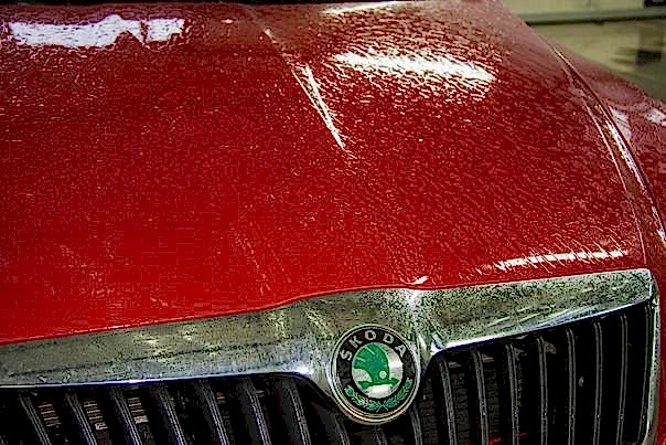 покрытие капота воском